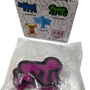 Keith Haring Radiant Baby Vinyl Collectible Doll Purple & Black Series 2 115j